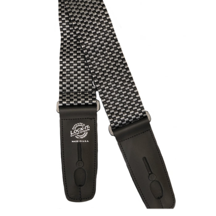 Auto Lock Polypro Guitar Strap PWSAL400 - Black Sangle courroie D