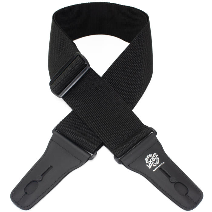 Auto Lock Polypro Guitar Strap PWSAL400 - Black Sangle courroie D